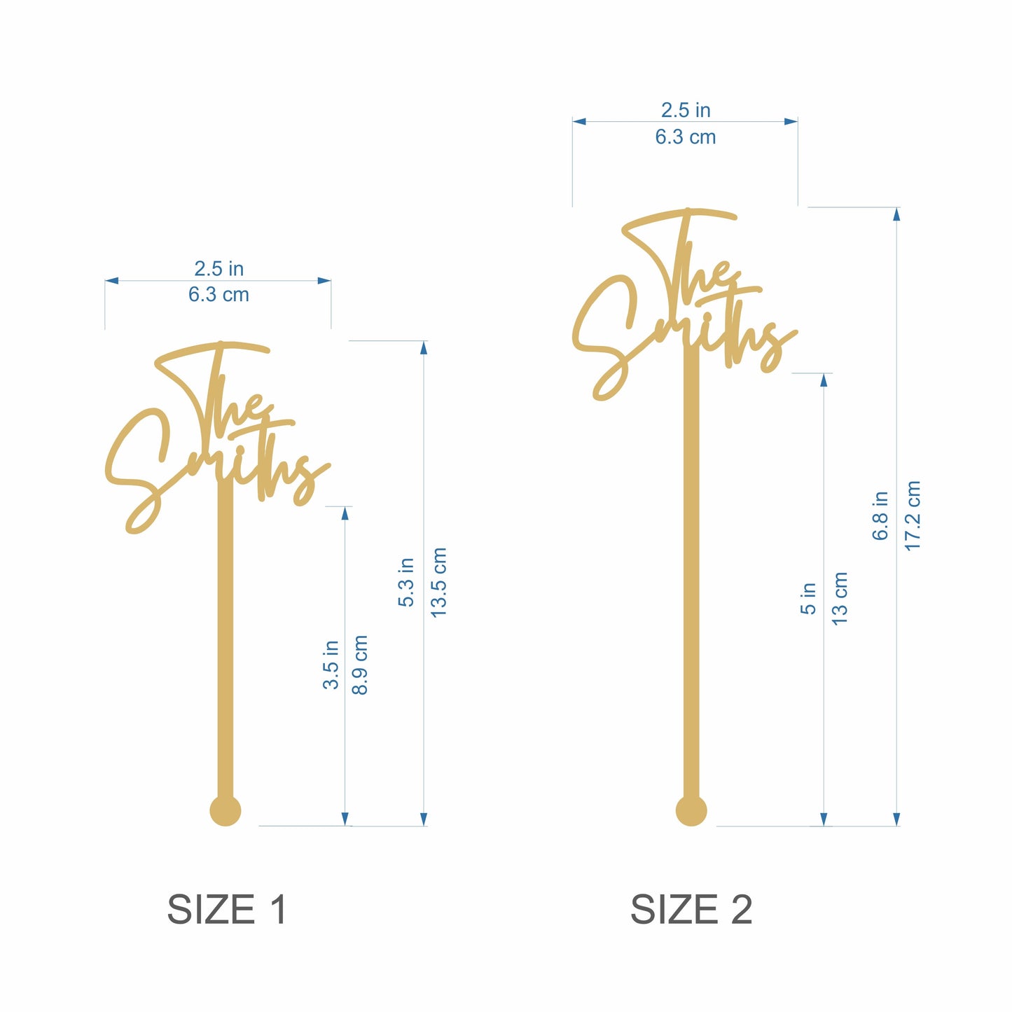 Custom Family Drink Stirrer – Personalized Name Acrylic or Stainless Steel Cocktail Stir Stick