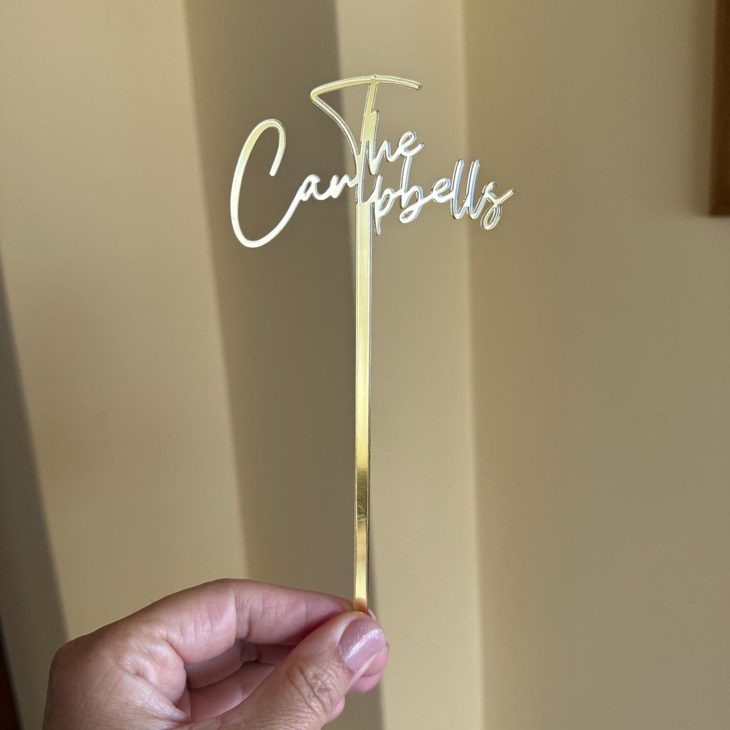 Custom Family Drink Stirrer – Personalized Name Acrylic or Stainless Steel Cocktail Stir Stick