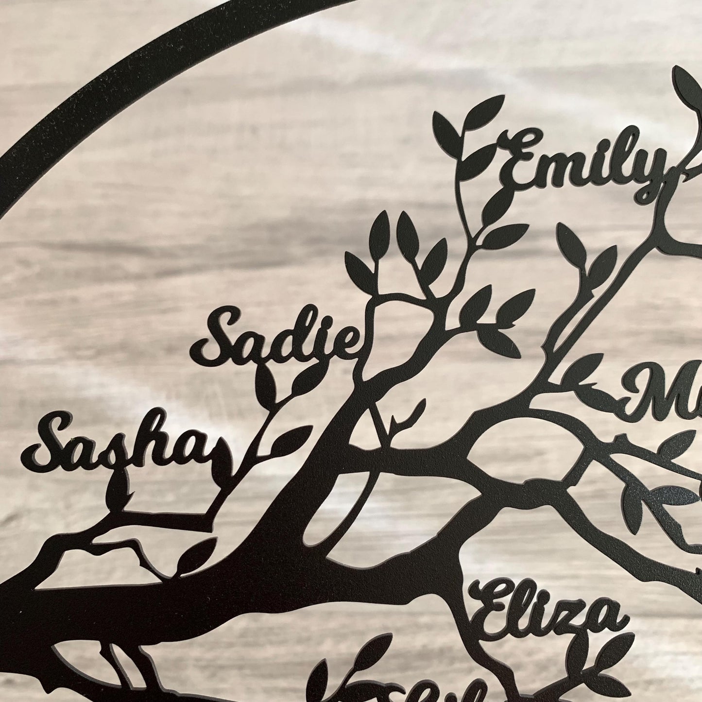 Custom Family Tree of Life Metal Sign – Personalized Family Names – Metal Wall Art Décor with Family Members – Anniversary Gift – Family Gift