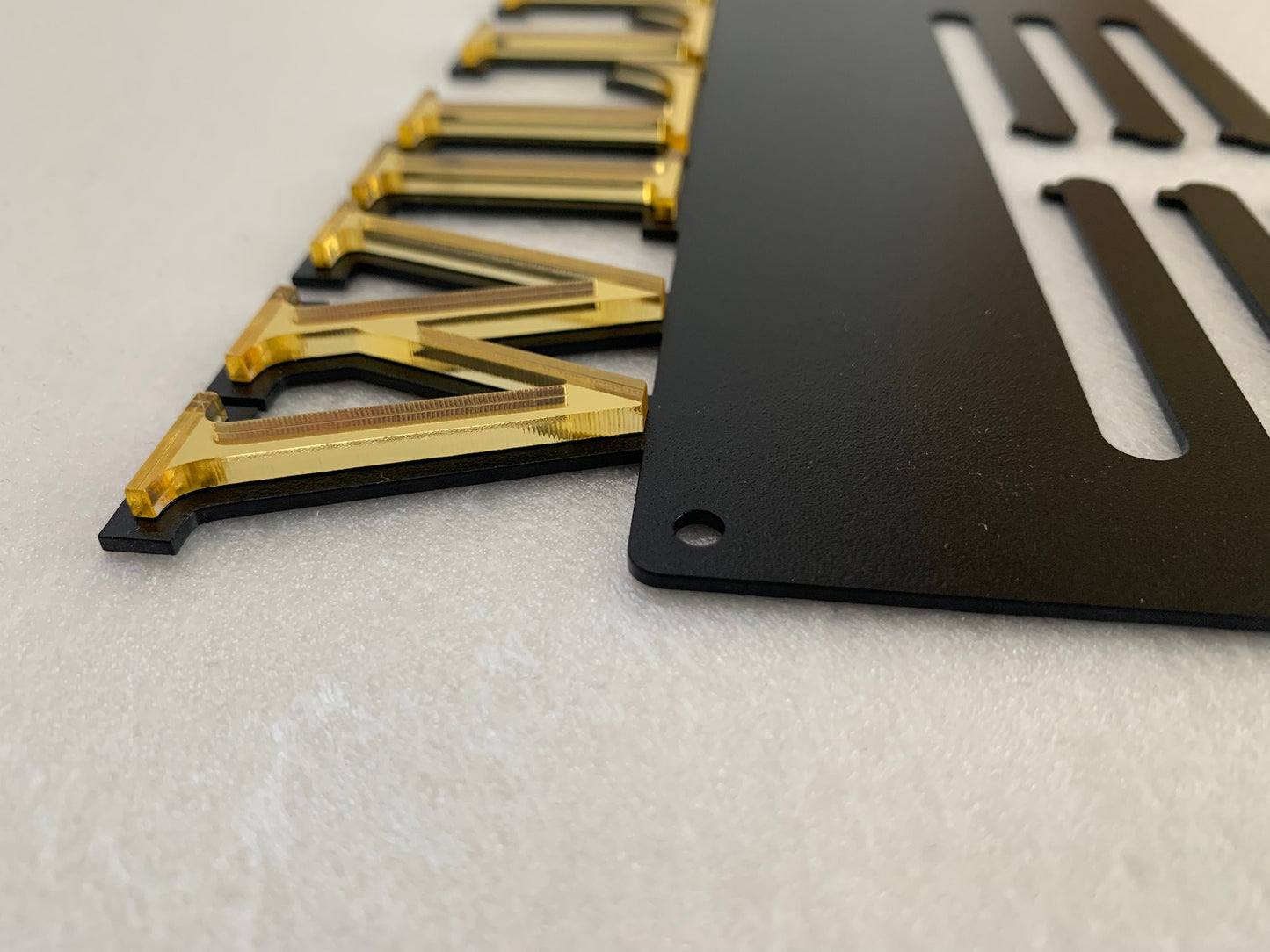 Custom Luxury Medal Hanger – Personalized Metal Name Holder with Star Accent