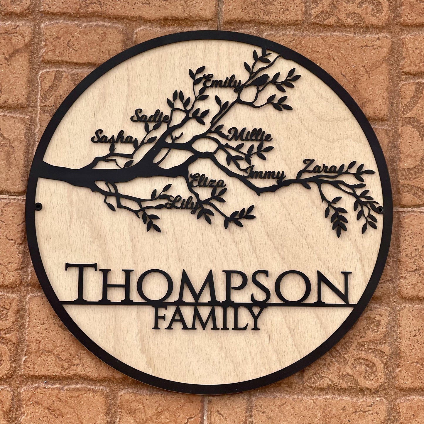 Custom Family Tree of Life Metal Sign – Personalized Family Names – Metal Wall Art Décor with Family Members – Anniversary Gift – Family Gift