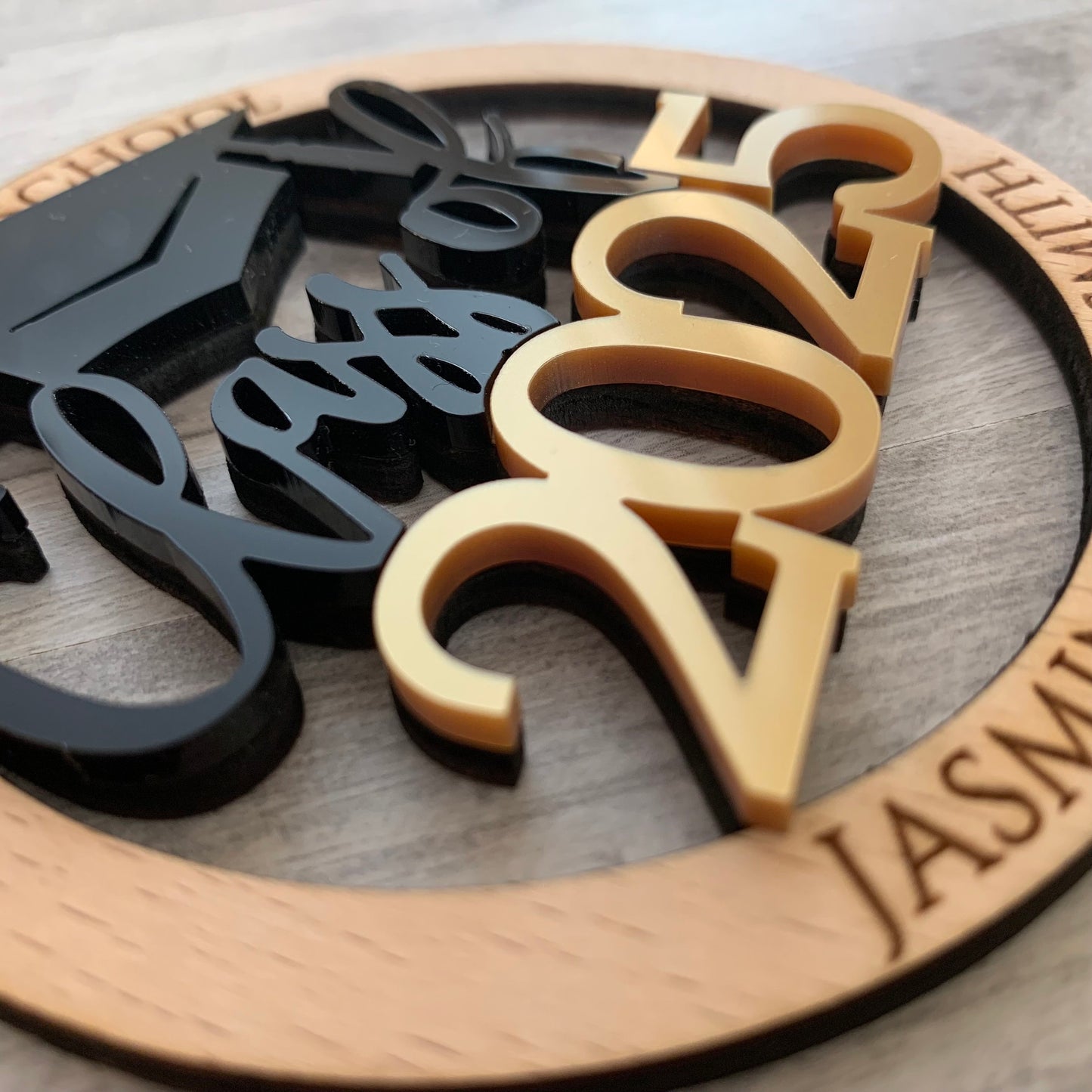 Personalized Graduation Ornament with Name & Class Year - Custom High School Keepsake