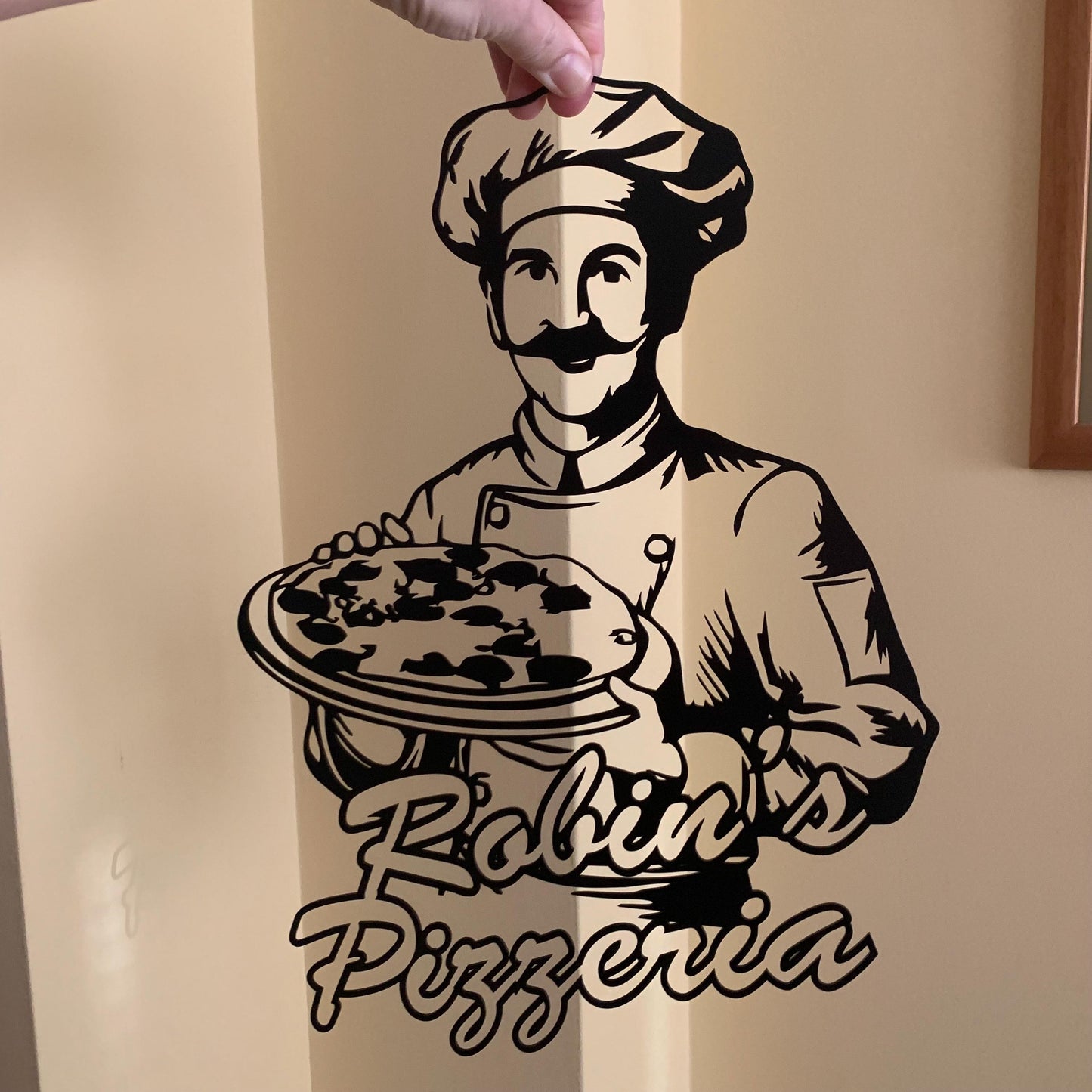 Custom Pizzeria Metal Sign – Personalized Pizza Kitchen Wall Art – Italian Restaurant Decor – Custom Name Metal Sign for Pizza Lovers