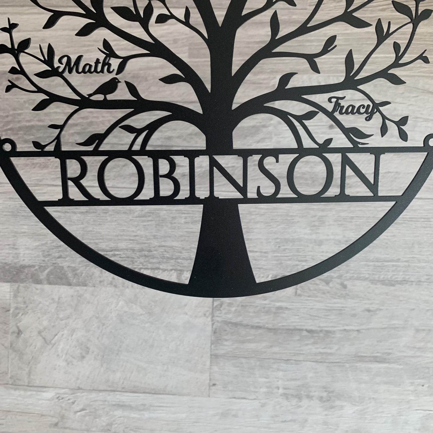 Personalized Tree of Life Metal Sign – Family Name & Custom Names | Family Wall Art & Gifts