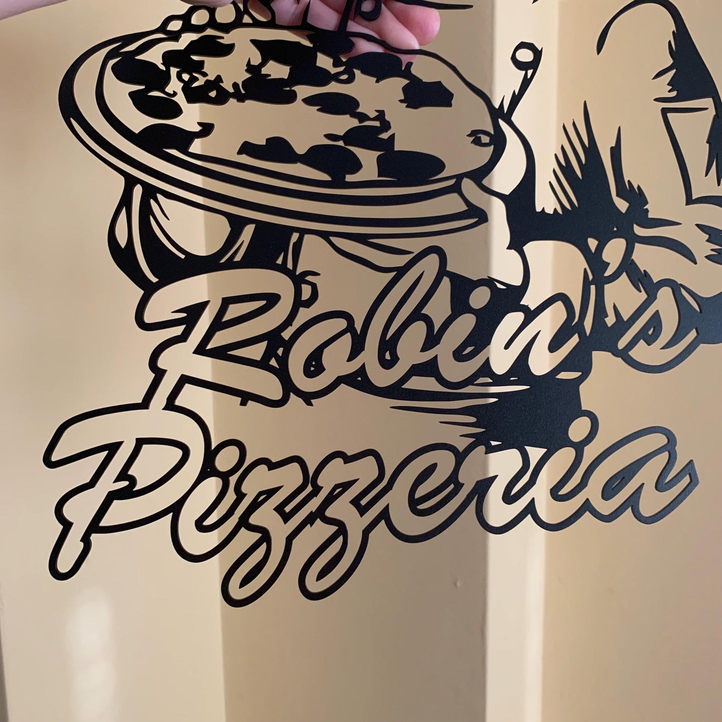Custom Pizzeria Metal Sign – Personalized Pizza Kitchen Wall Art – Italian Restaurant Decor – Custom Name Metal Sign for Pizza Lovers
