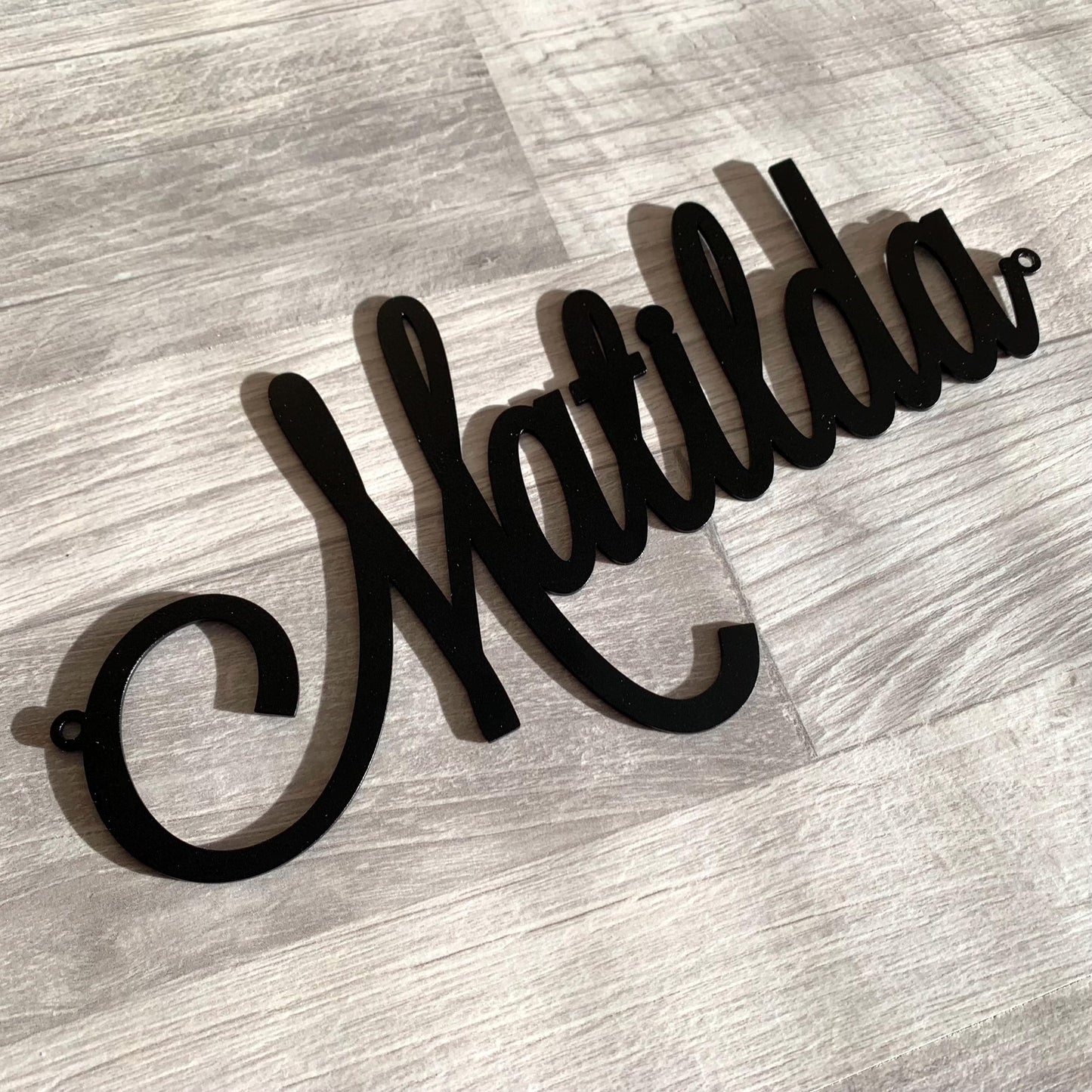 Personalized Metal Name Sign – Custom Wall Letters for Nursery, Wedding, or Home - Laser Cut Metal Word Decor in 6 Colors
