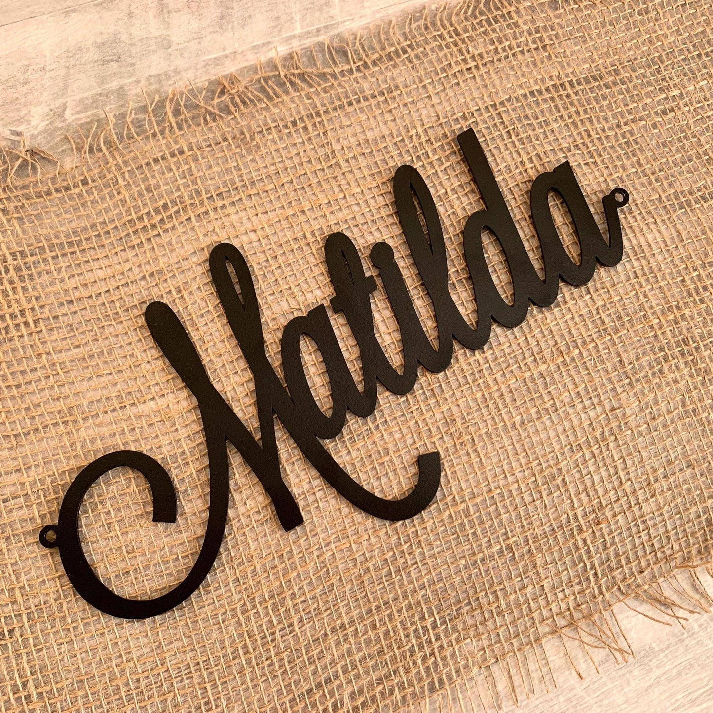 Personalized Metal Name Sign – Custom Wall Letters for Nursery, Wedding, or Home - Laser Cut Metal Word Decor in 6 Colors