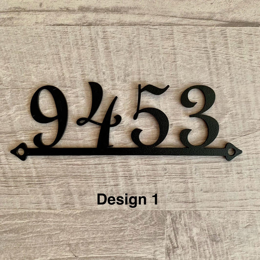 Custom Metal Sign with House Numbers, Personalized Address Numbers & Letters Outdoor Address Sign, Front Door Sign - Modern Metal House Sign