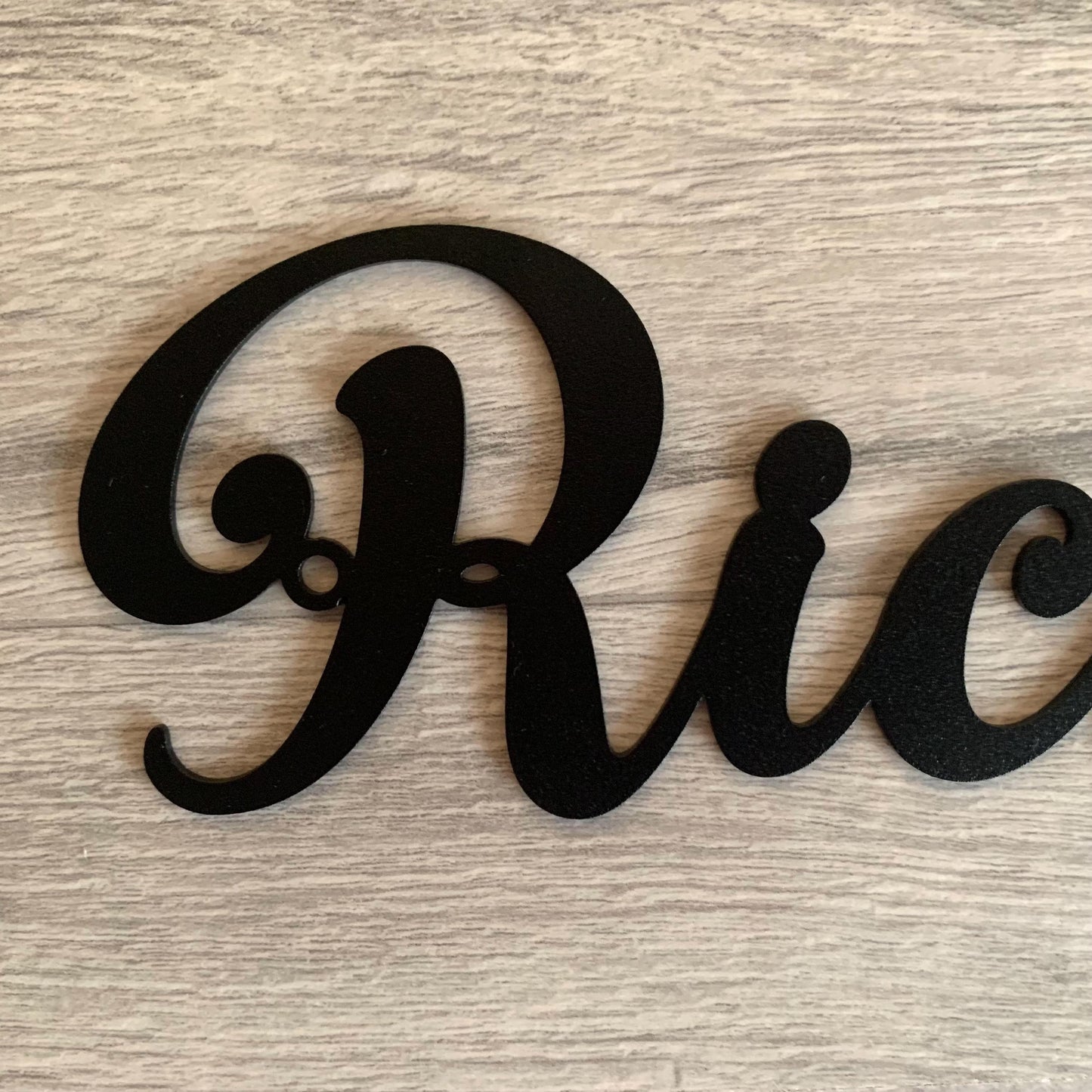 Custom Metal Name Sign – Personalized Laser Cut Word Sign for Home or Nursery – Modern Script Wall Decor – Metal Letters in 6 Colors