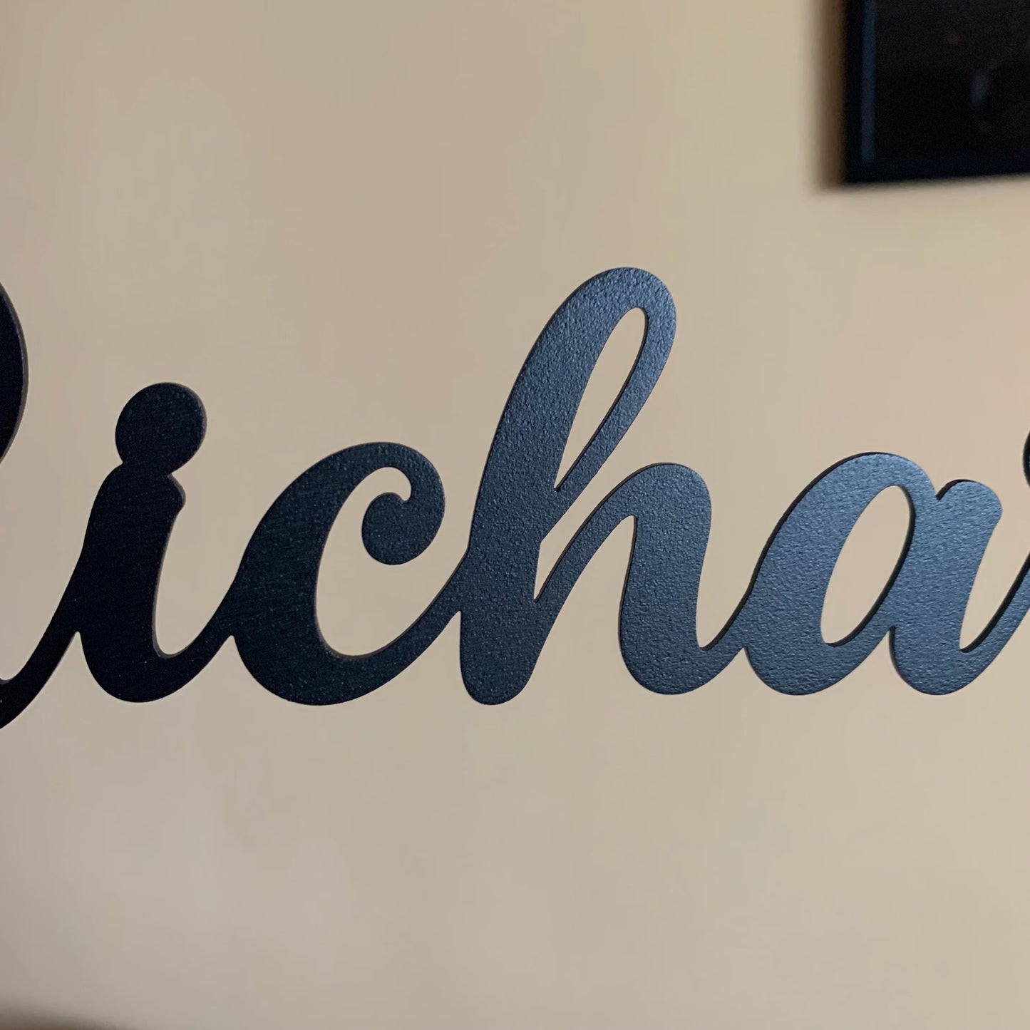 Custom Metal Name Sign – Personalized Laser Cut Word Sign for Home or Nursery – Modern Script Wall Decor – Metal Letters in 6 Colors