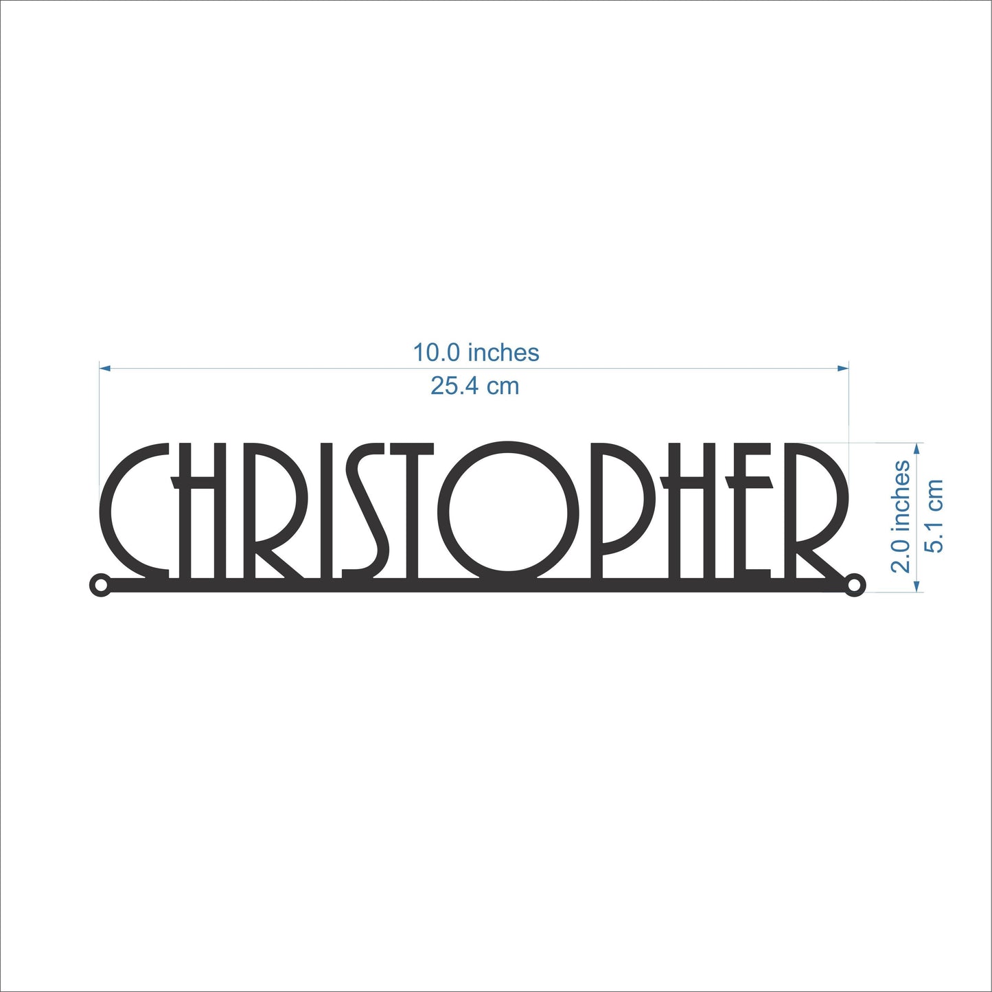 Custom Metal Name Sign – Personalized Business or Office Wall Decor – Modern Steel Word Plaque – Laser Cut Metal Sign for Home or Workspace