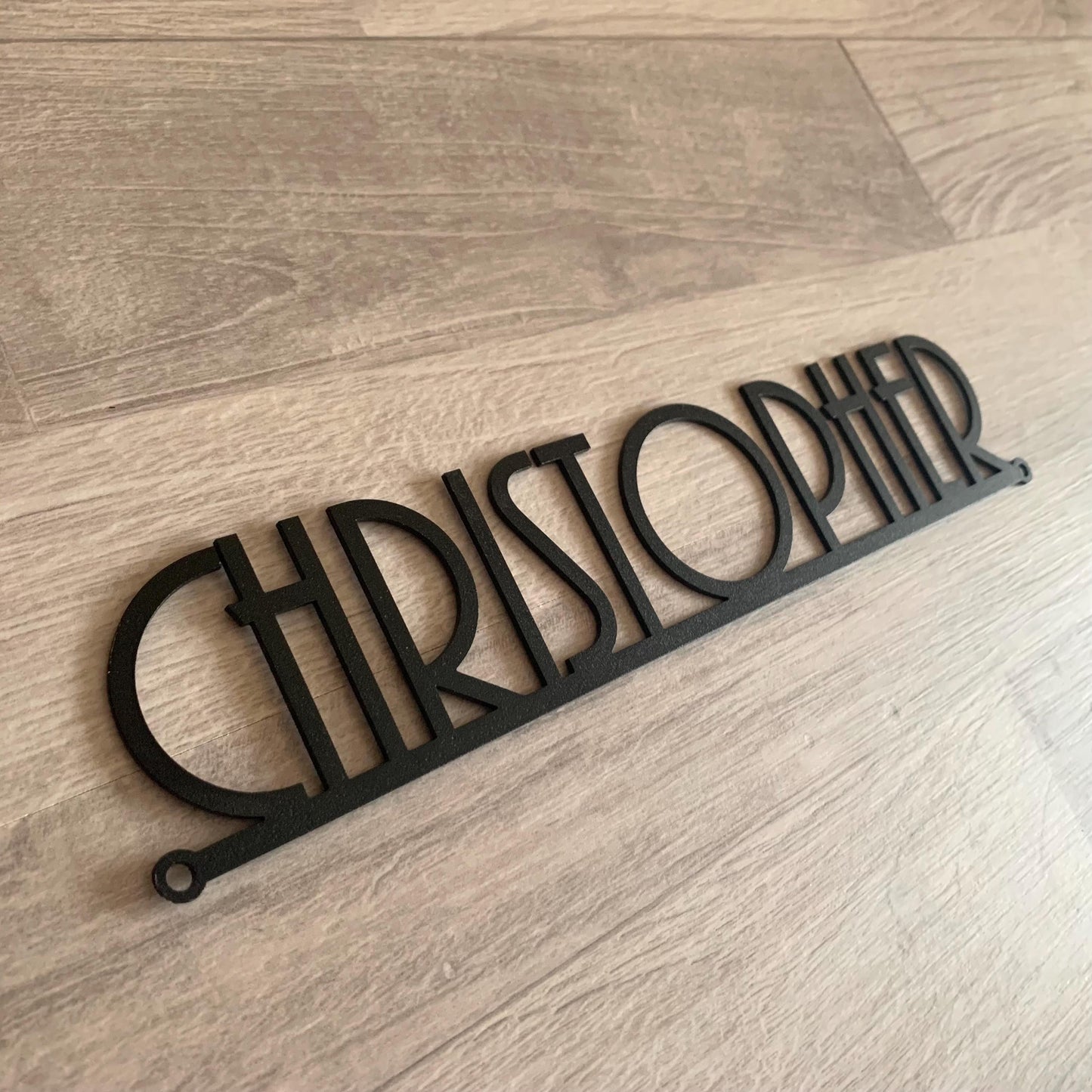 Custom Metal Name Sign – Personalized Business or Office Wall Decor – Modern Steel Word Plaque – Laser Cut Metal Sign for Home or Workspace