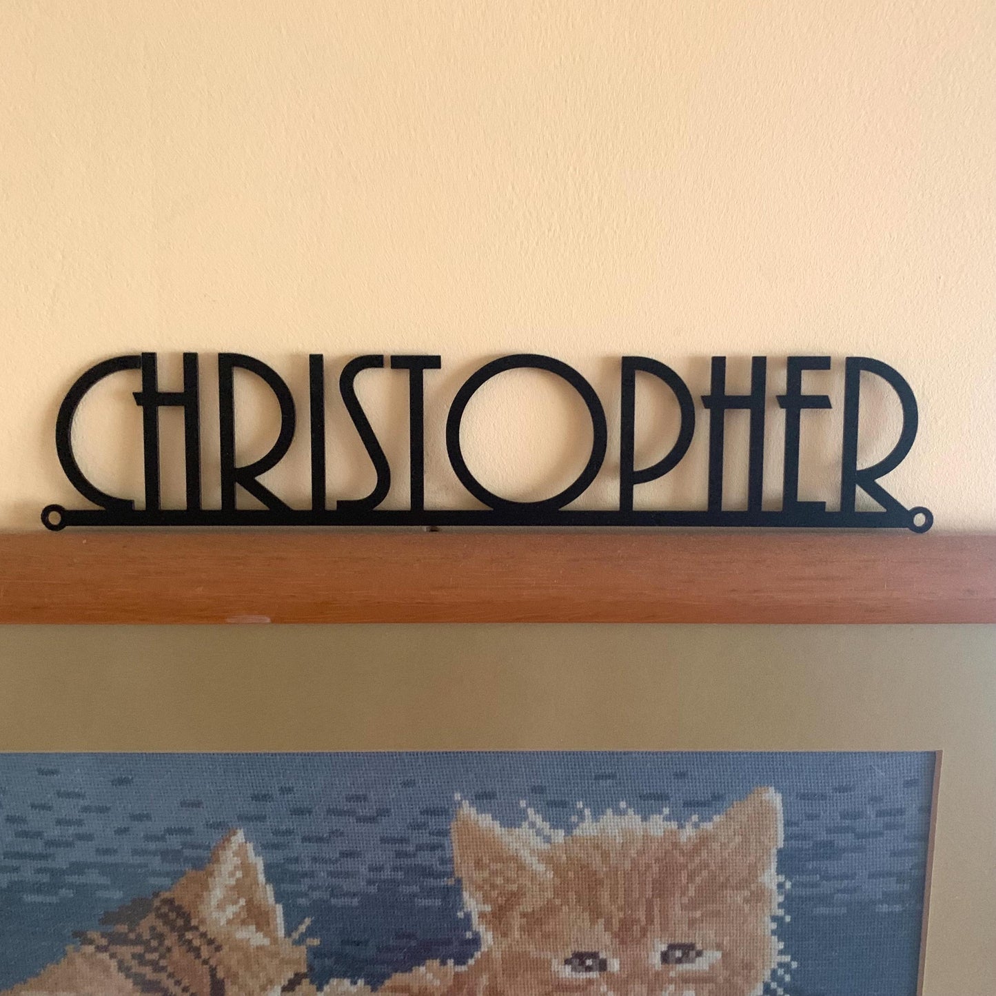 Custom Metal Name Sign – Personalized Business or Office Wall Decor – Modern Steel Word Plaque – Laser Cut Metal Sign for Home or Workspace