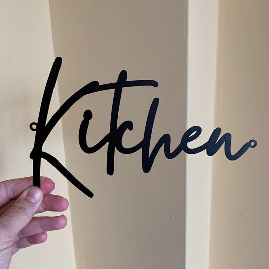 Custom Metal Family Name Sign – Personalized Word Wall Art for Home, Kitchen, Garage, or Business – Outdoor House Sign or Housewarming Gift