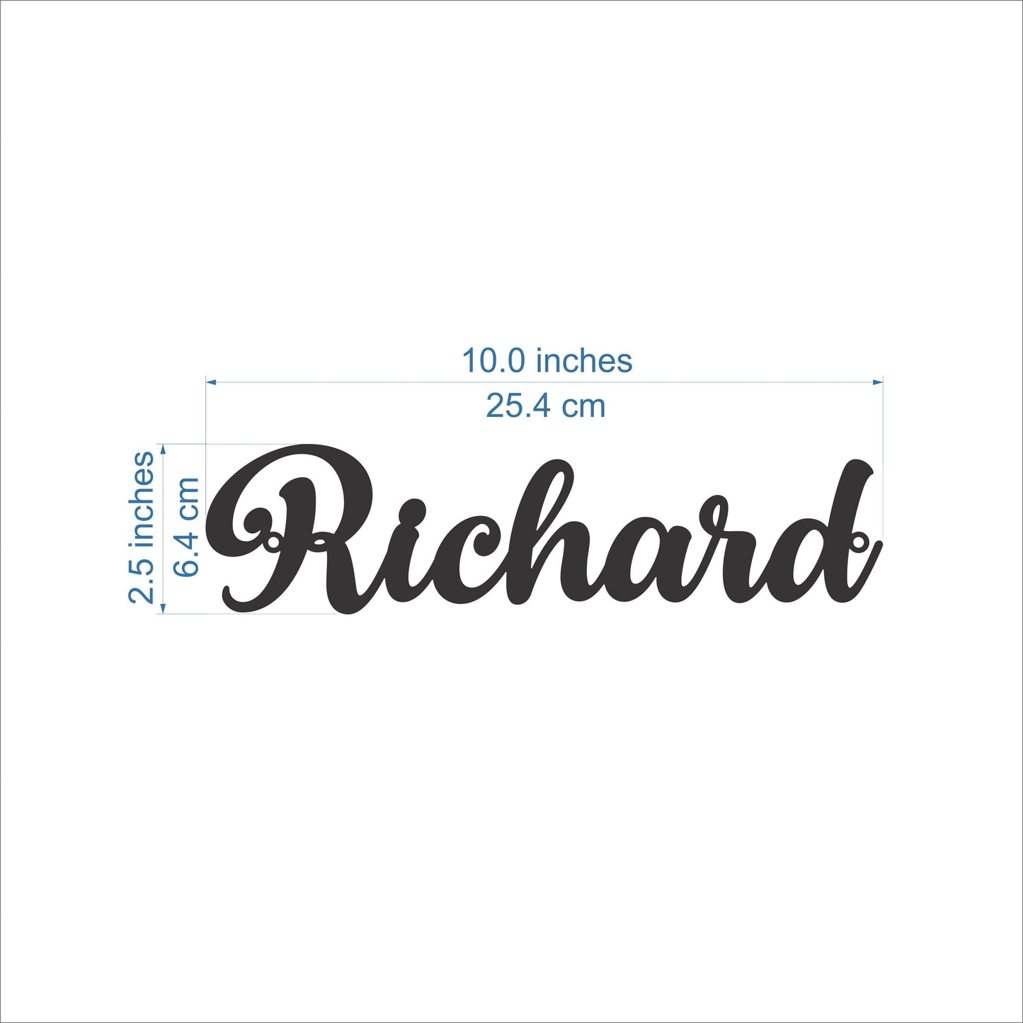 Custom Metal Name Sign – Personalized Laser Cut Word Sign for Home or Nursery – Modern Script Wall Decor – Metal Letters in 6 Colors