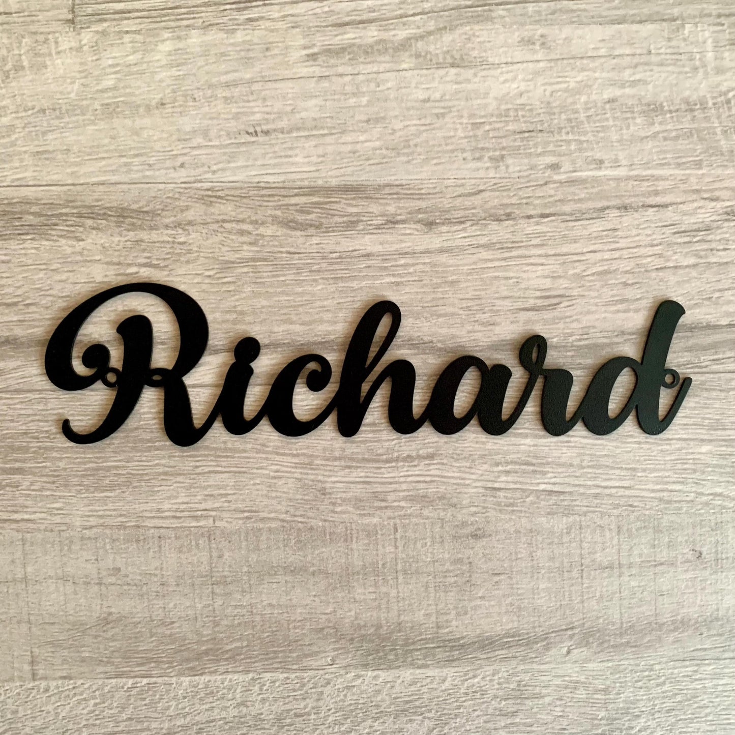 Custom Metal Name Sign – Personalized Laser Cut Word Sign for Home or Nursery – Modern Script Wall Decor – Metal Letters in 6 Colors