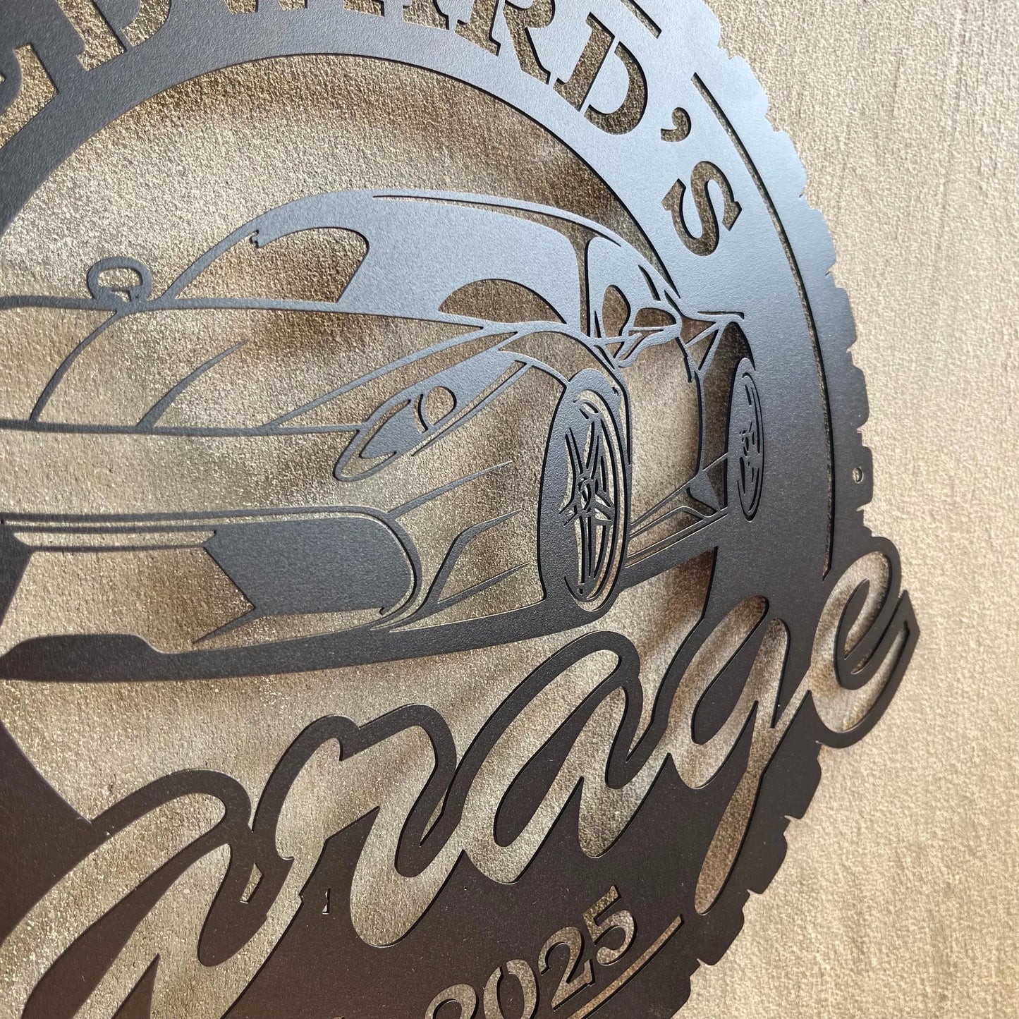 Personalized Metal Garage Sign – Custom Wall Art for Man Cave, Workshop, or Mechanic – Father's Day or Birthday Gift – Custom Garage Decor