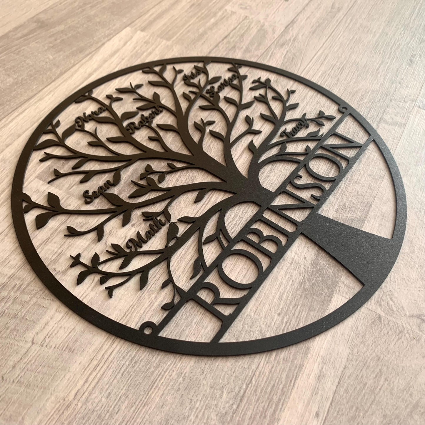 Personalized Tree of Life Metal Sign – Family Name & Custom Names | Family Wall Art & Gifts