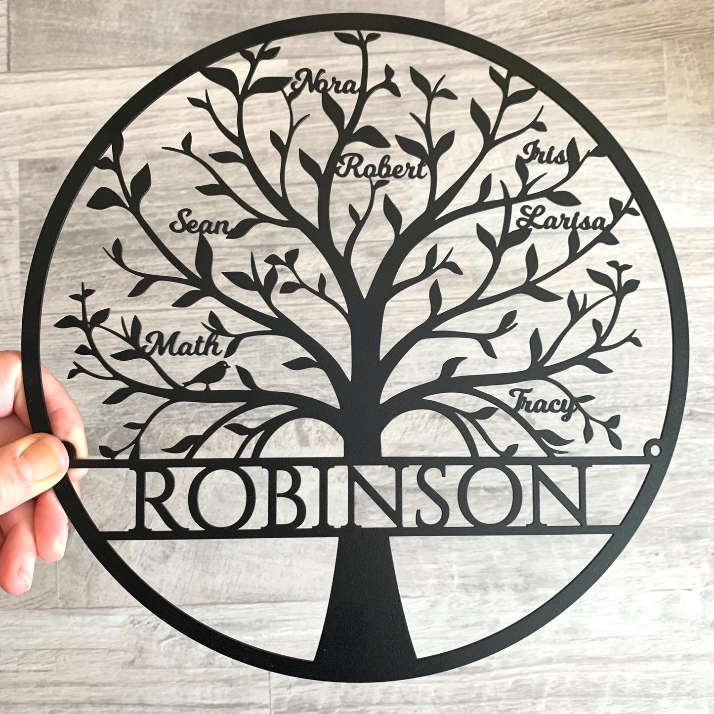 Personalized Tree of Life Metal Sign – Family Name & Custom Names | Family Wall Art & Gifts