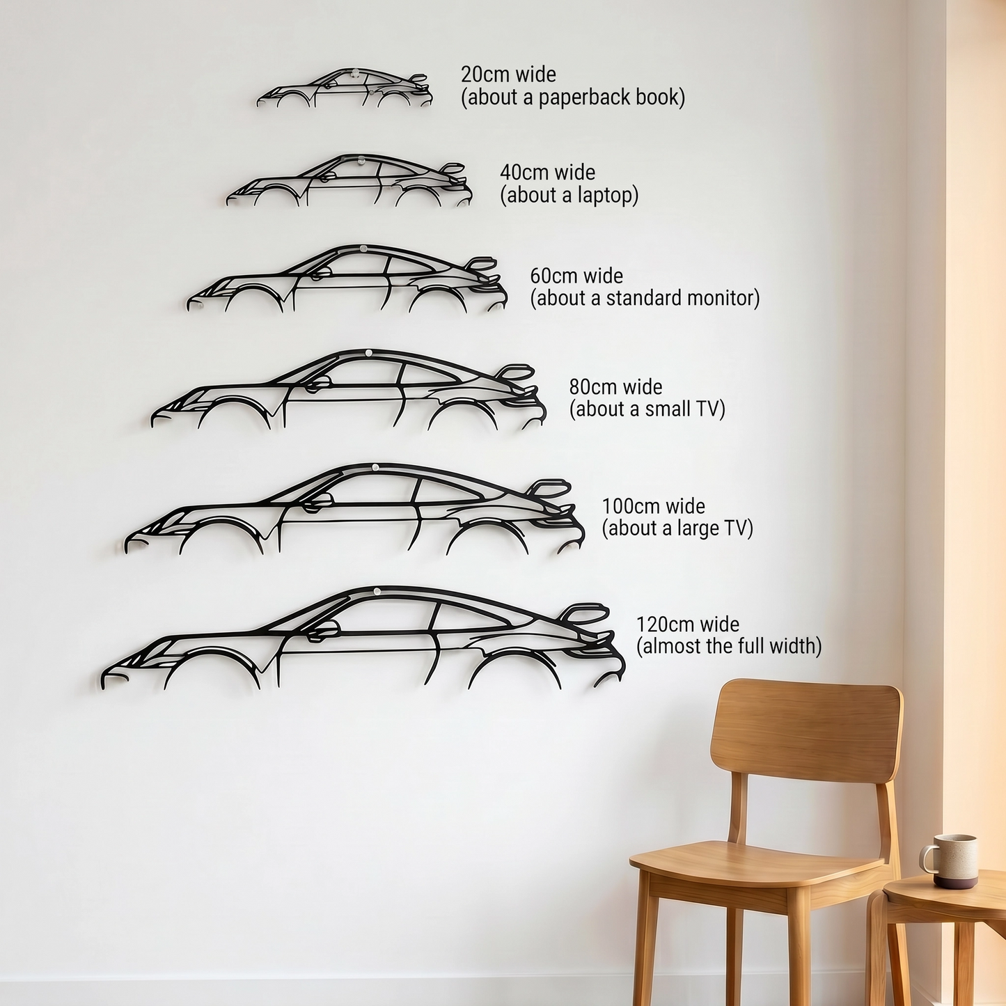 911 GT3 RS Metal Car Silhouette Wall Art