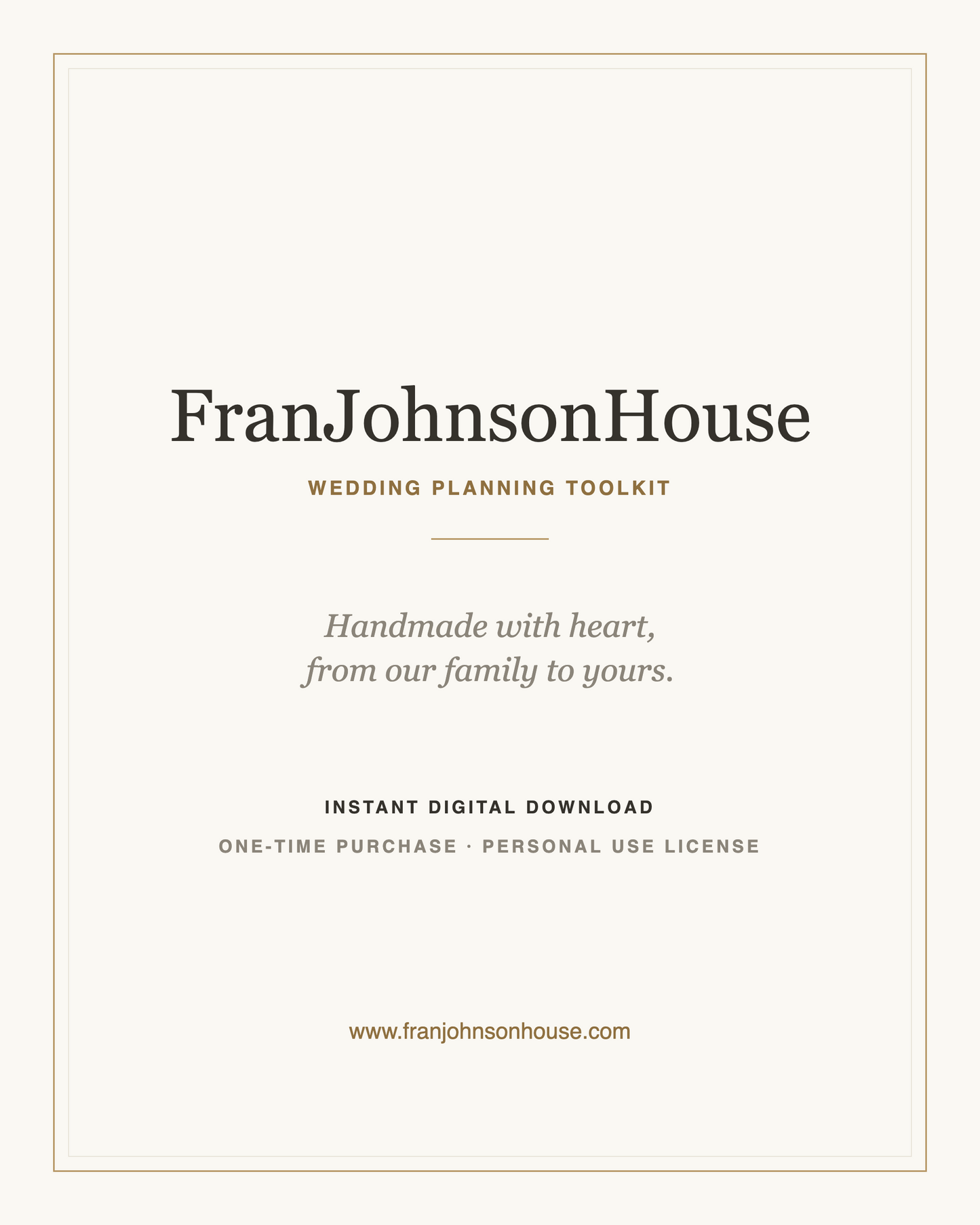 FranJohnsonHouse — instant digital download, one-time purchase