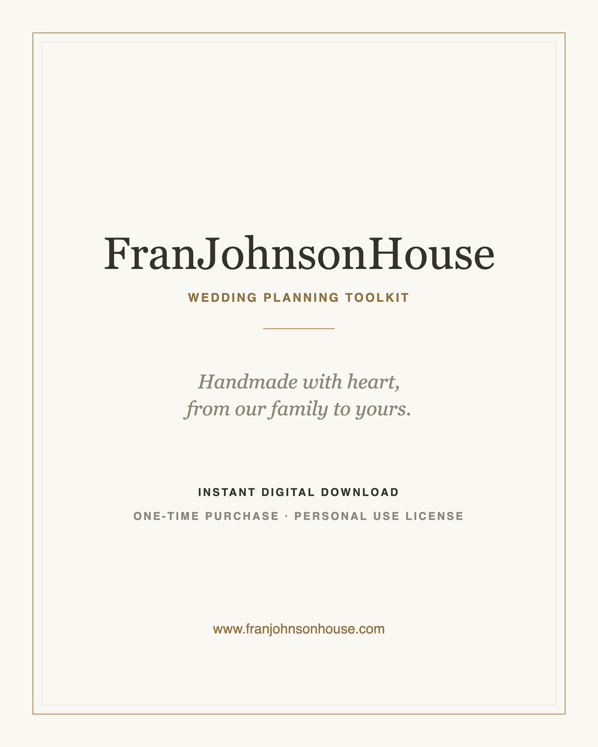 FranJohnsonHouse — instant digital download, one-time purchase