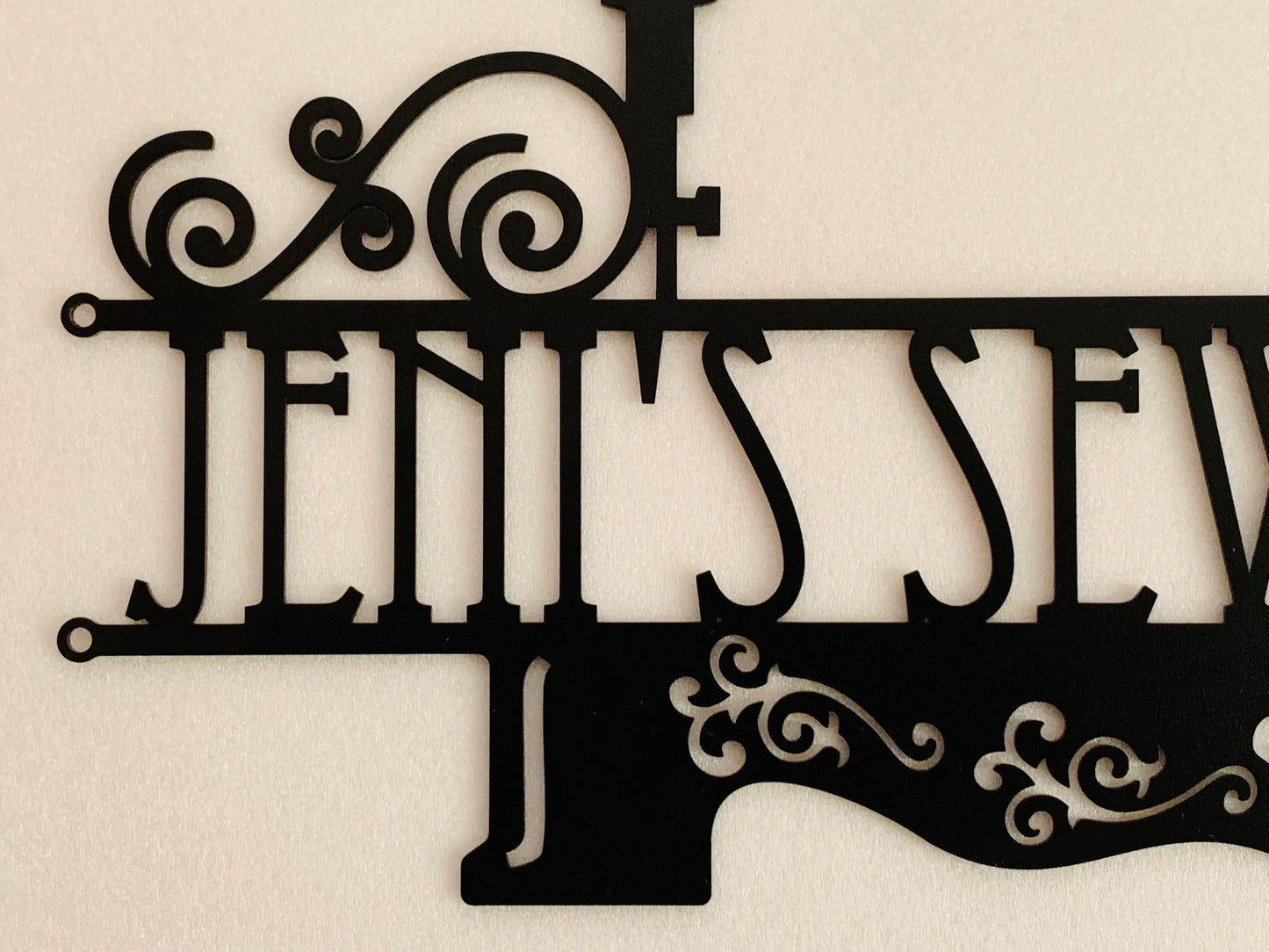 Custom Sewing Machine Sign | Personalized Quilting & Craft Room Wall Art