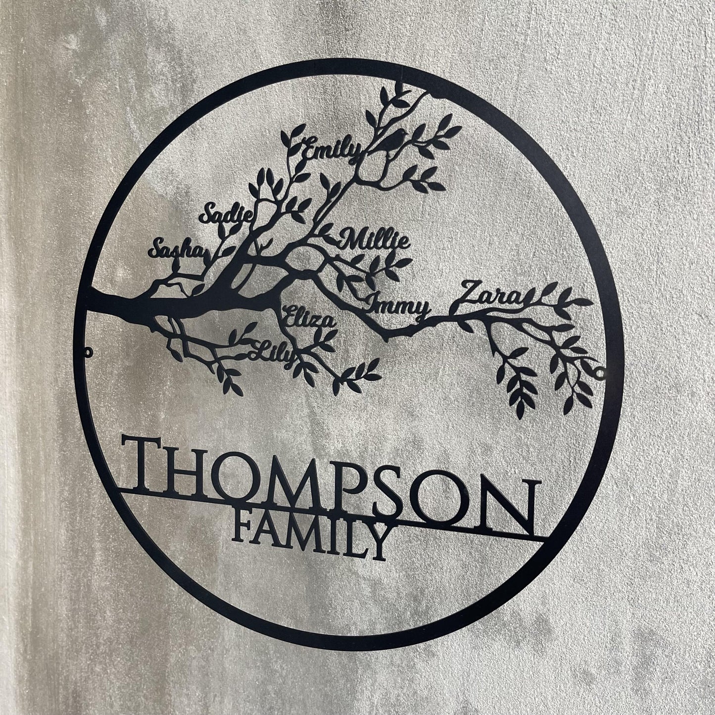 Custom Family Tree of Life Metal Sign – Personalized Family Names – Metal Wall Art Décor with Family Members – Anniversary Gift – Family Gift