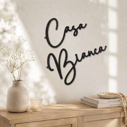 Personalized Metal House Sign