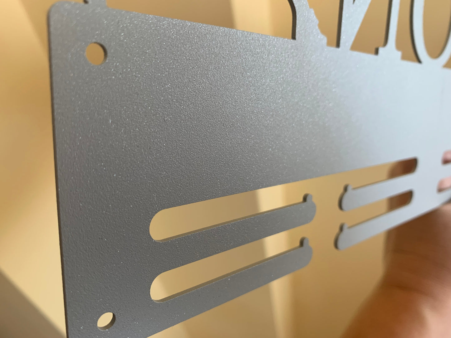 Personalized Running Metal Medal Holder for Couples | Custom Family Medal Hanger with Name or Text of Your Choice