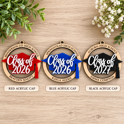 Personalized Graduation Ornament - Name & Class Year Keepsake