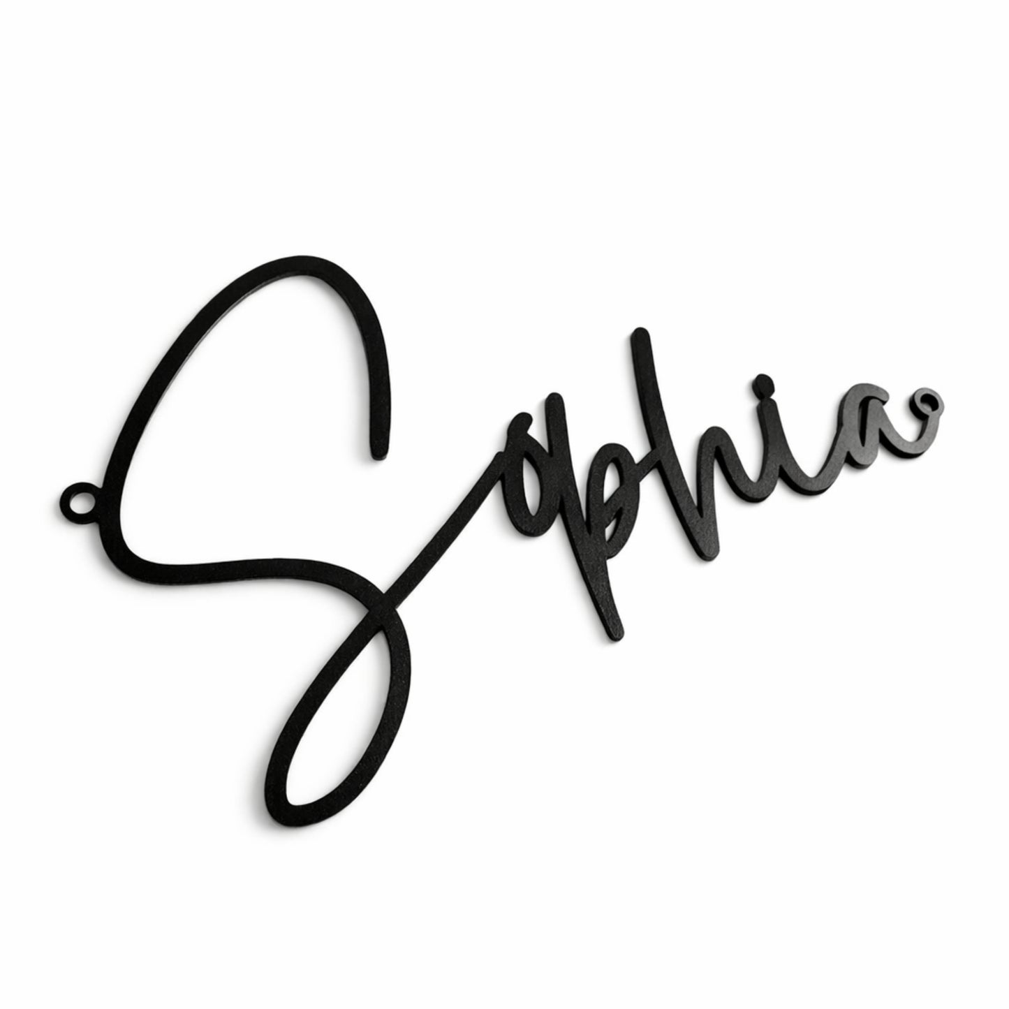 Personalized Metal Name Signs for Home Decor — Custom Fonts