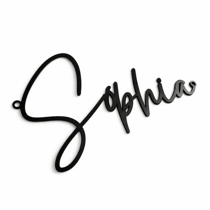 Personalized Metal Name Signs for Home Decor — Custom Fonts