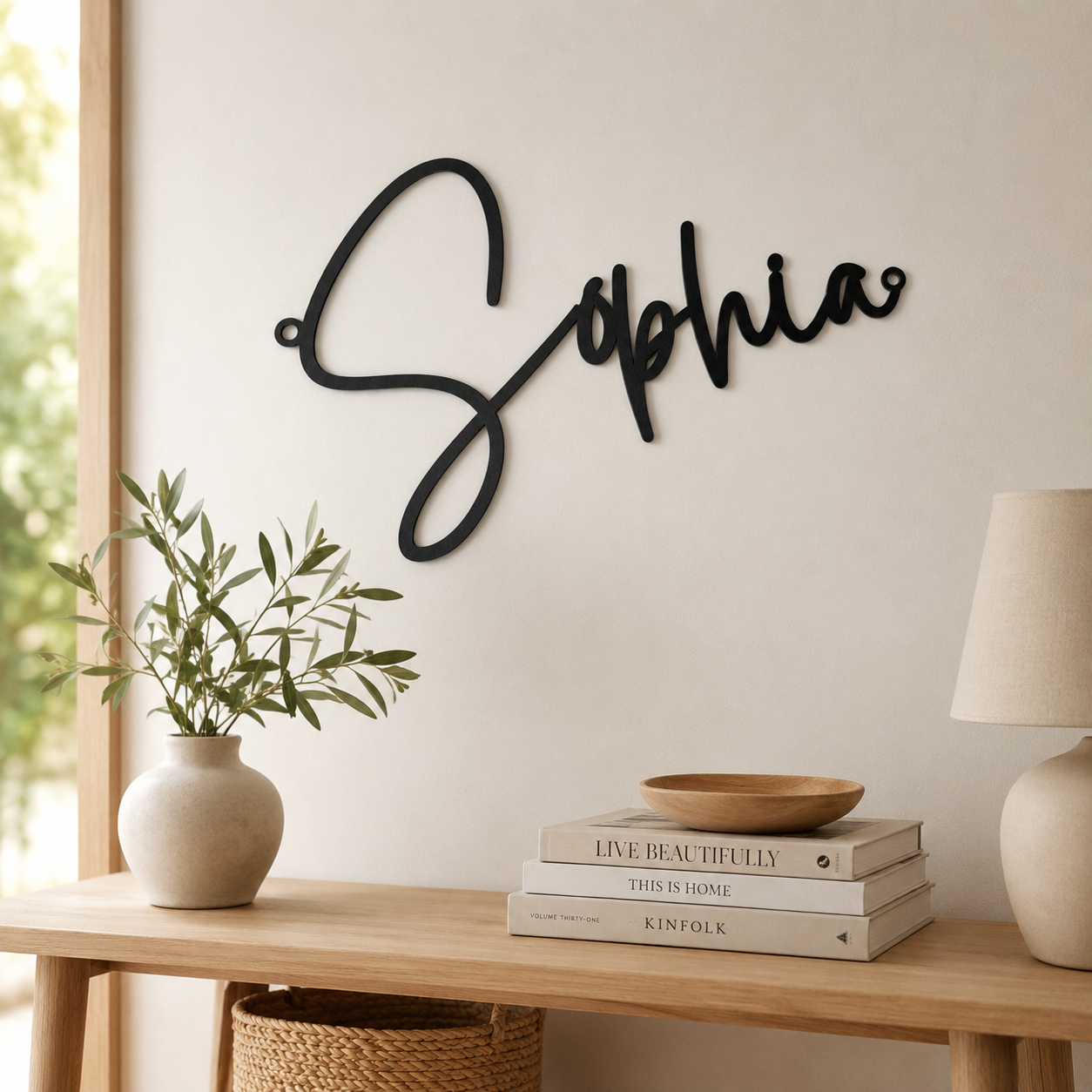 Personalized Metal Name Signs for Home Decor — Custom Fonts