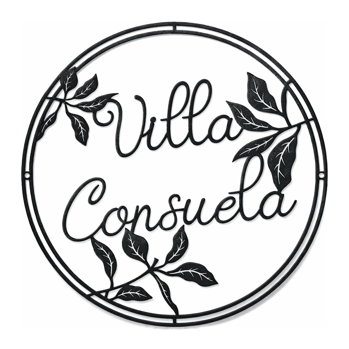Personalized Metal Villa Name Sign for Outdoors