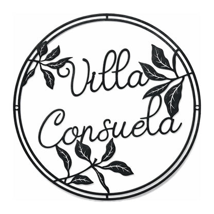 Personalized Metal Villa Name Sign for Outdoors
