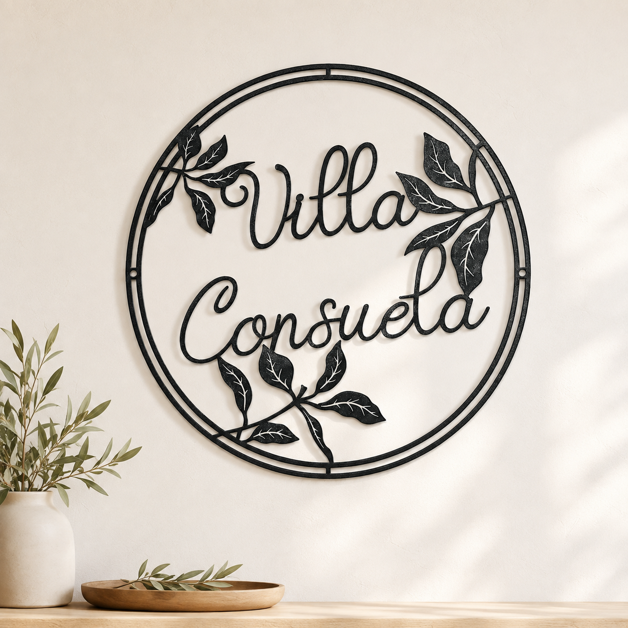 Personalized Metal Villa Name Sign for Outdoors