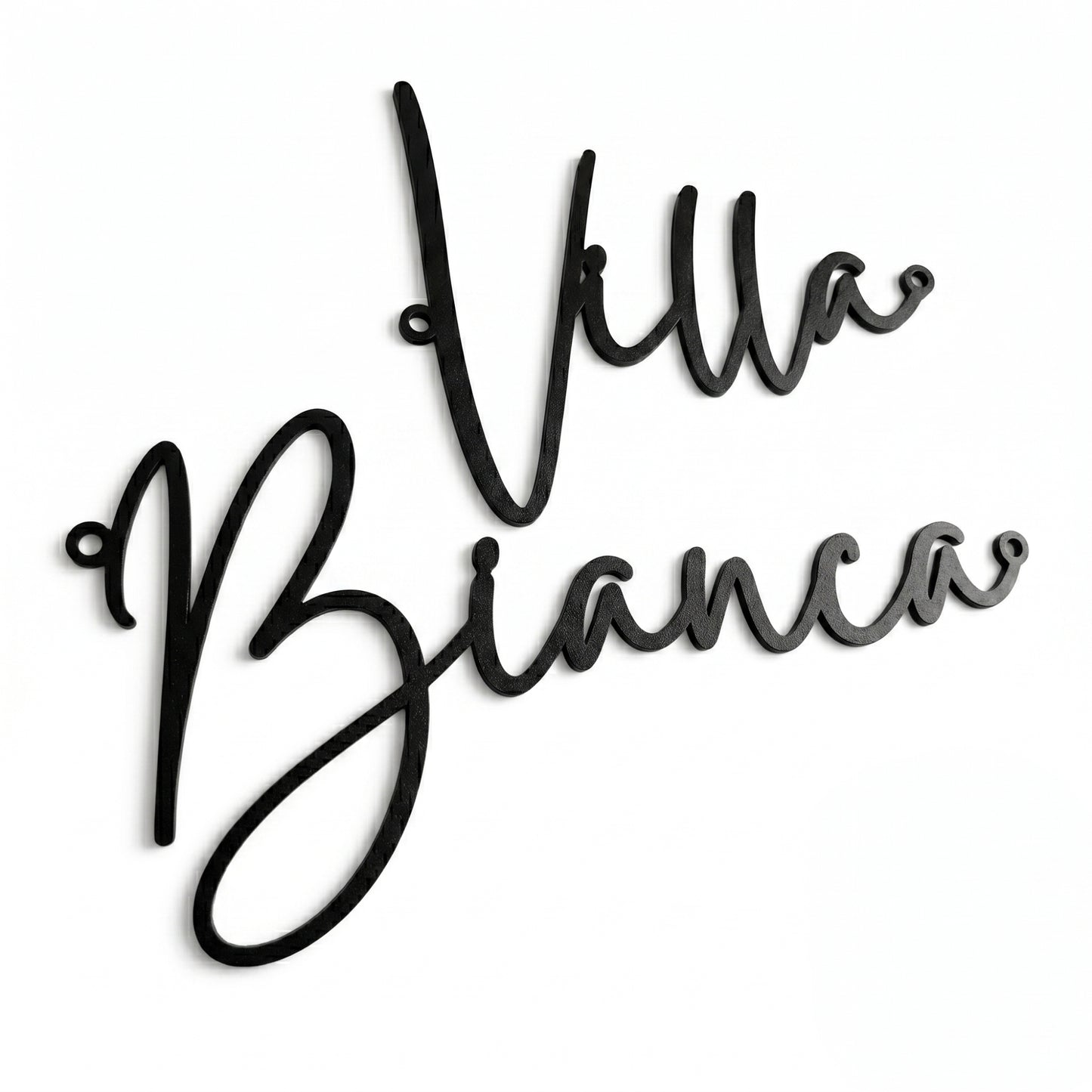 Personalized Metal Villa Sign with Name