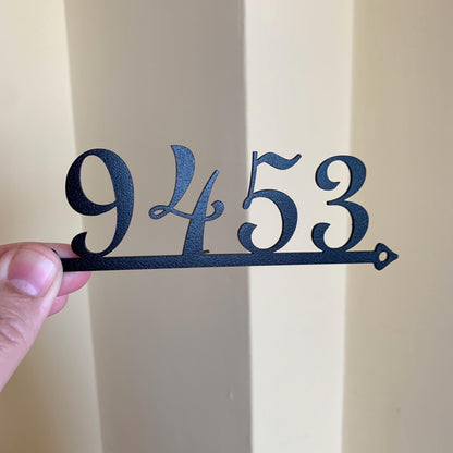Custom Metal Sign with House Numbers, Personalized Address Numbers & Letters Outdoor Address Sign, Front Door Sign - Modern Metal House Sign