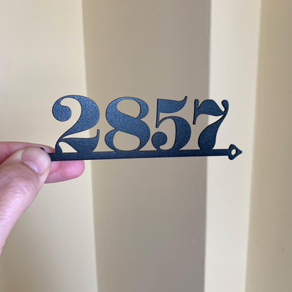 Custom Metal Sign with House Numbers, Personalized Address Numbers & Letters Outdoor Address Sign, Front Door Sign - Modern Metal House Sign