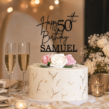 Personalized Birthday Cake Topper
