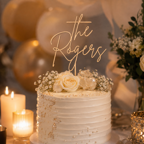 Personalized Family Cake Topper