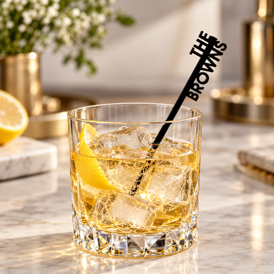 Personalized Family Drink Stirrers — personalized gift by FranJohnsonHouse