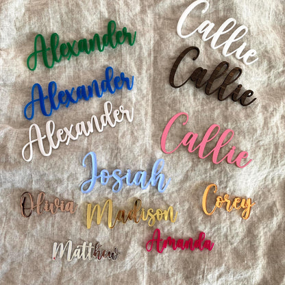 Boho Baby Name & Birth Stats Sign – Custom Whitewashed Wood Announcement