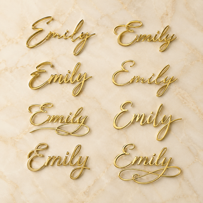Personalized Laser Cut Names – Font Collection