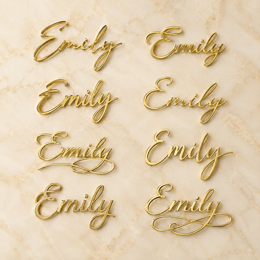 Personalized Laser Cut Names – Font Collection