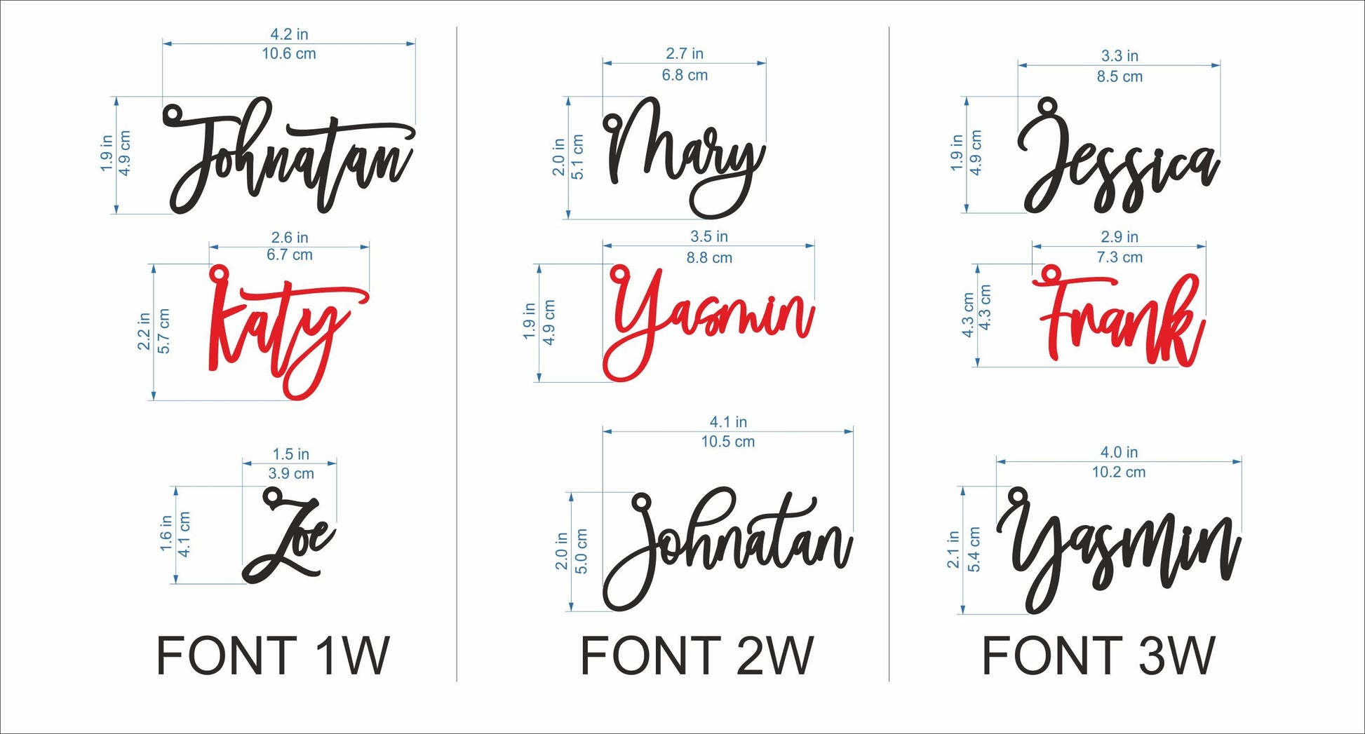 Personalized Metal Keychain with Laser Cut Name - Custom Keyrings - Bag Key Chain