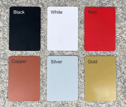 Personalized Script Metal Words