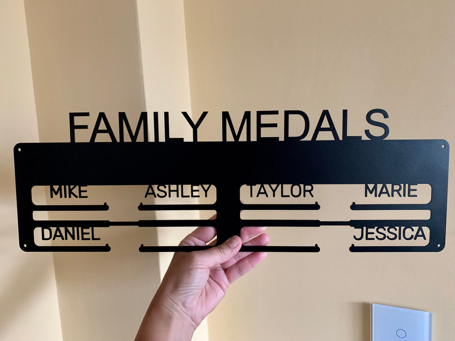 Personalized Family Medal Holder