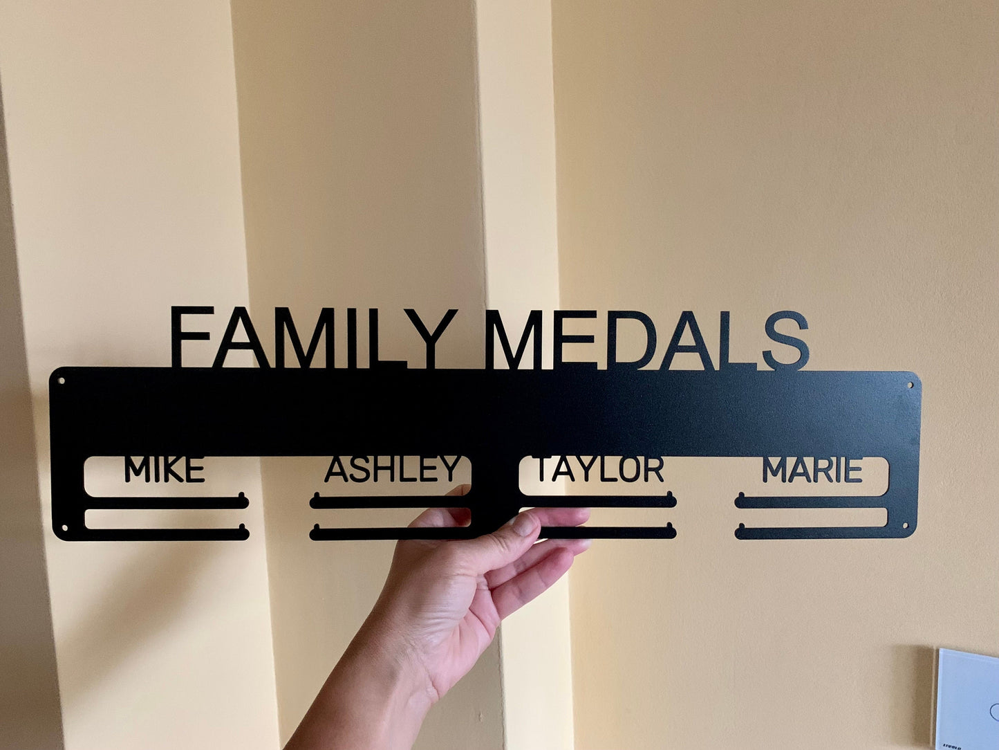 Personalized Family Medal Holder